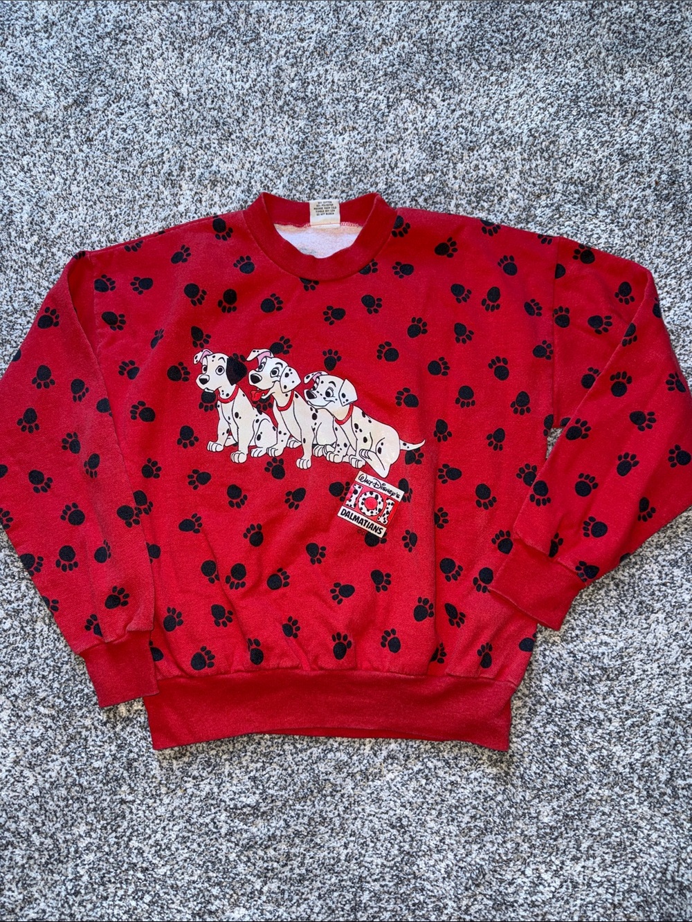 Vintage 101 Dalmatians Pullover Size 14/16
